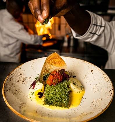 Atrium – Herb crusted salmon