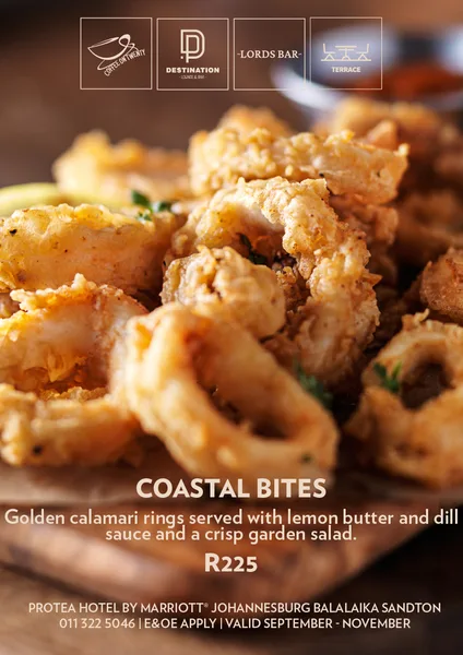 Coastal bites at the Balalaika Hotel Sandton