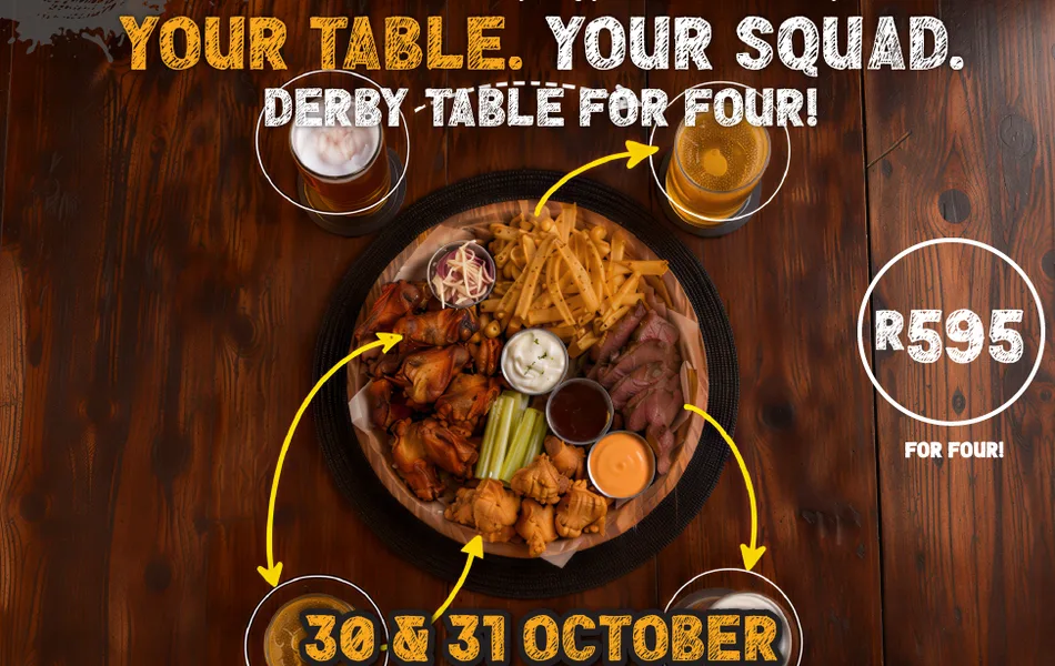 Table for 4 at The Bull Run, Sandton